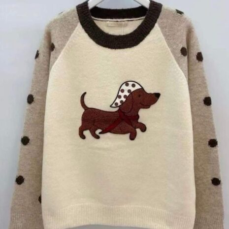 Jersey perro lunares beige percha