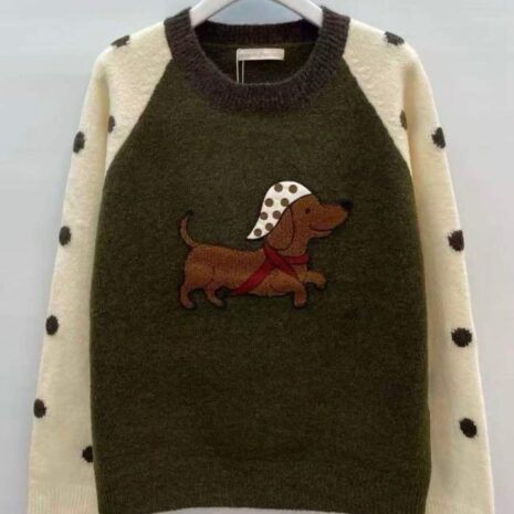 Jersey perro lunares verde percha