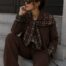Chaqueta Trench Cuadros