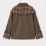 Chaqueta Trench Cuadros percha espalda