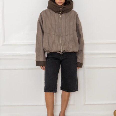 Bomber acolchada frontal